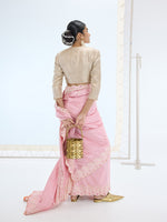 The Candice Saree in Blush Orange