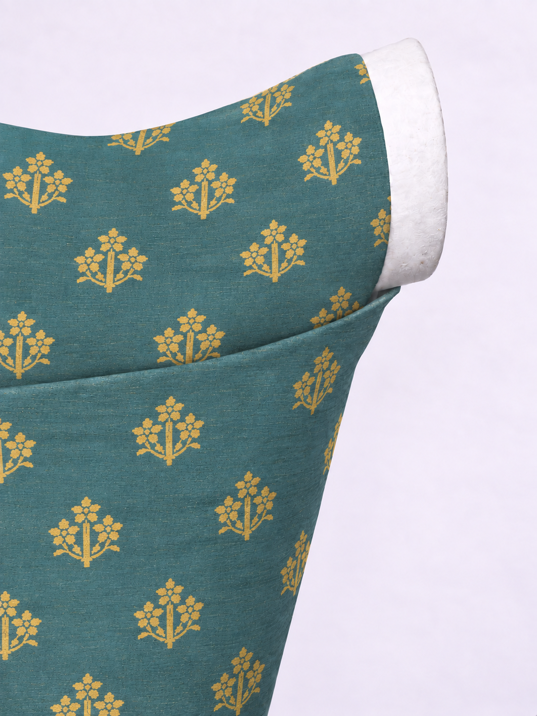Handwoven Sea-Green Kadhwa Banarasi Blouse Fabric