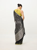 Handwoven Black Banarasi Emboss Saree