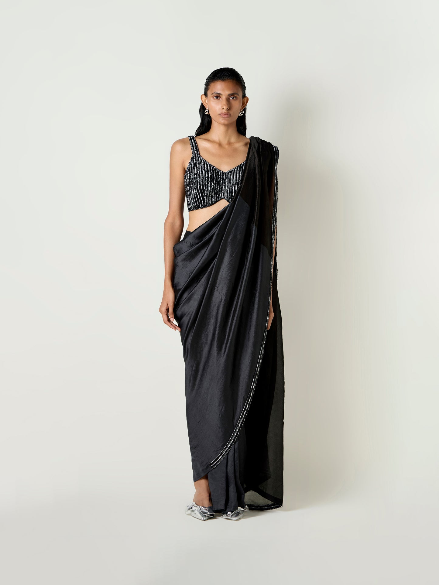 Kasha Handwoven Pre-draped Saree