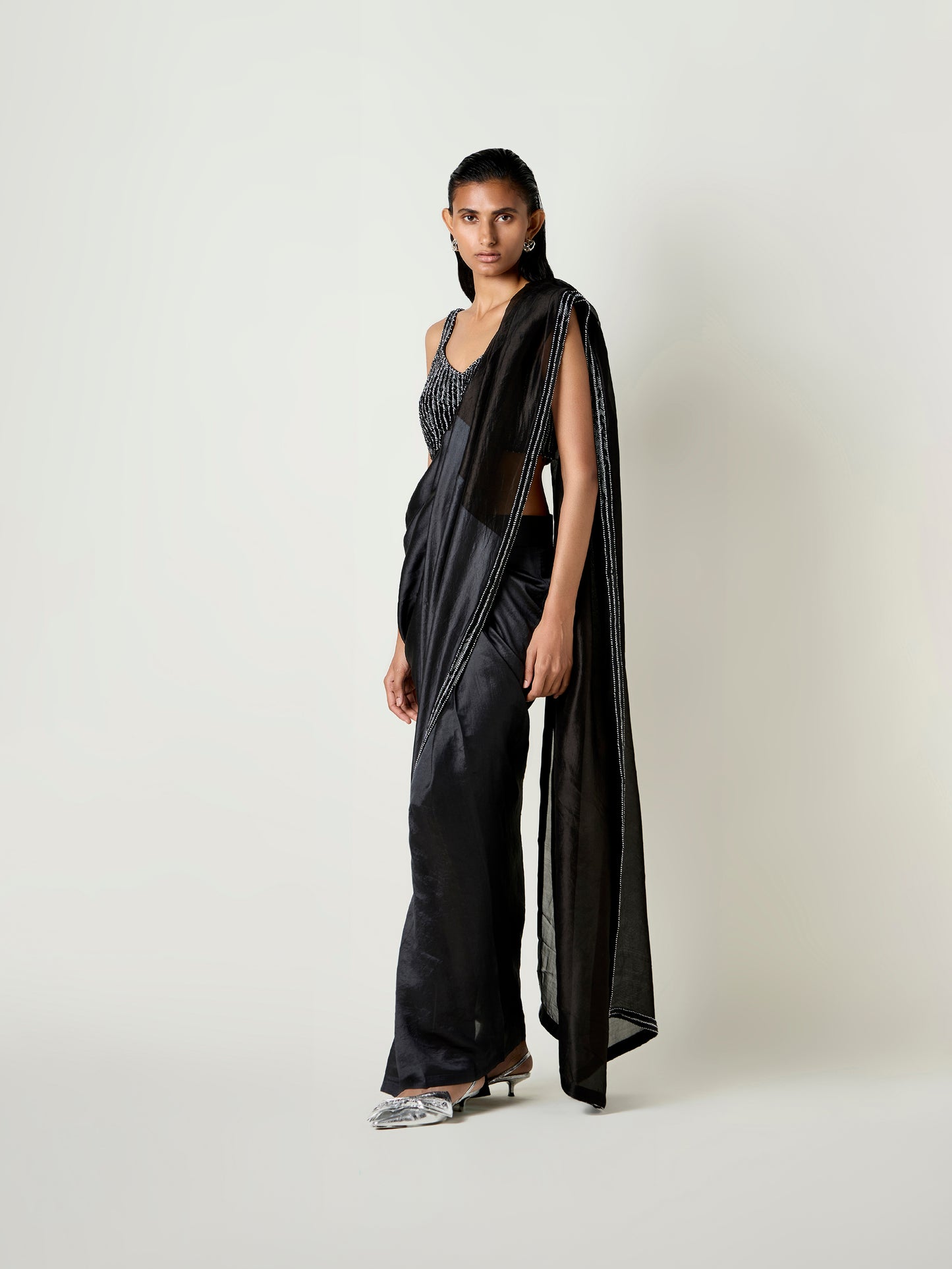 Kasha Handwoven Pre-draped Saree