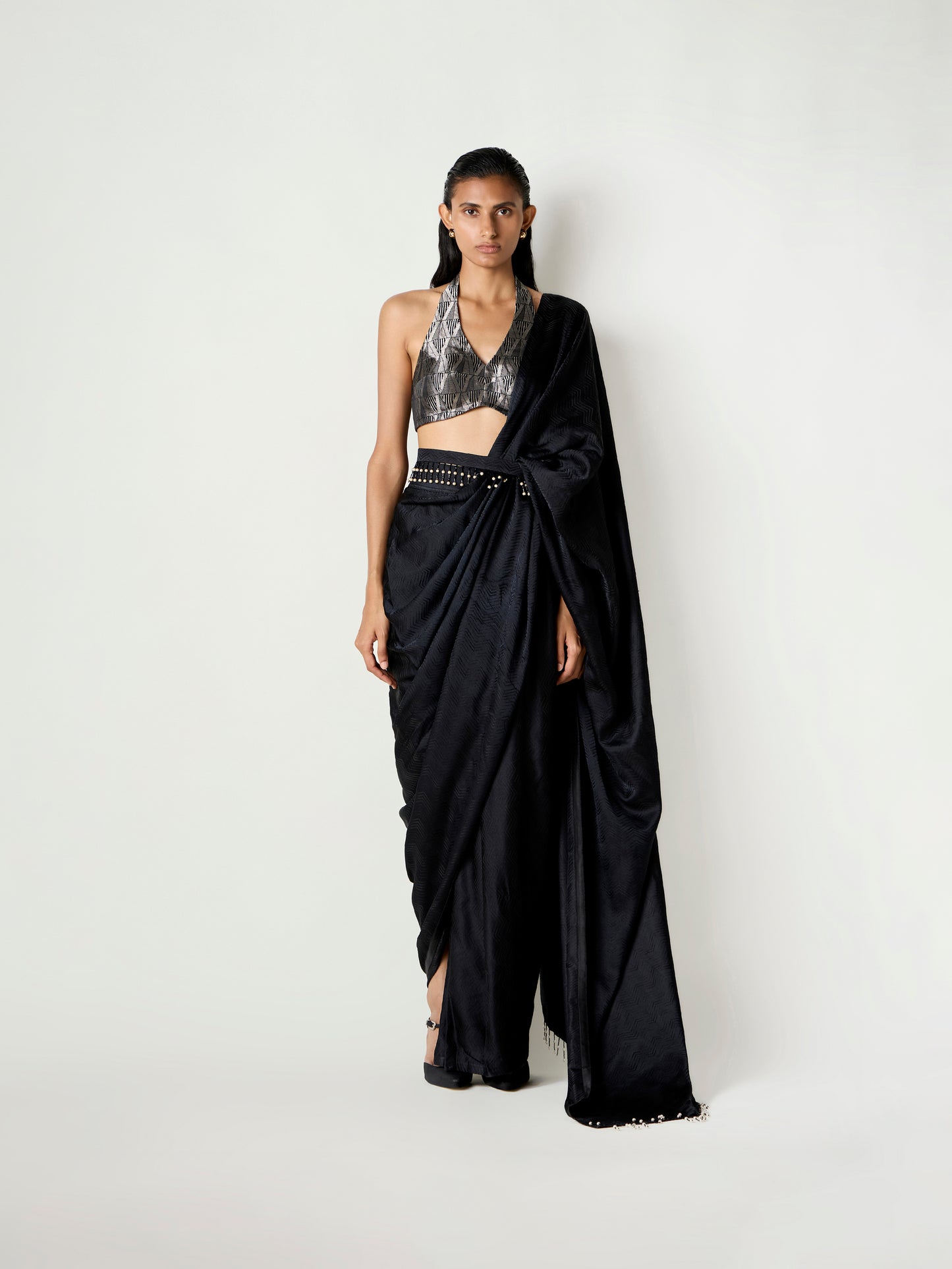 Zia Handwoven Pre-draped Saree