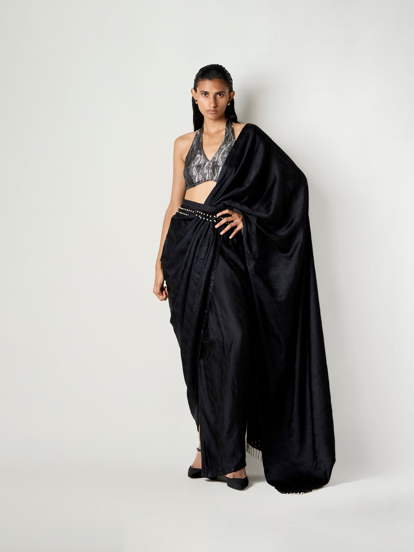 Zia Handwoven Pre-draped Saree