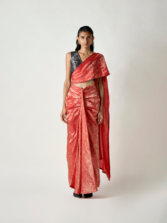 Rida Handwoven Pre-draped Saree