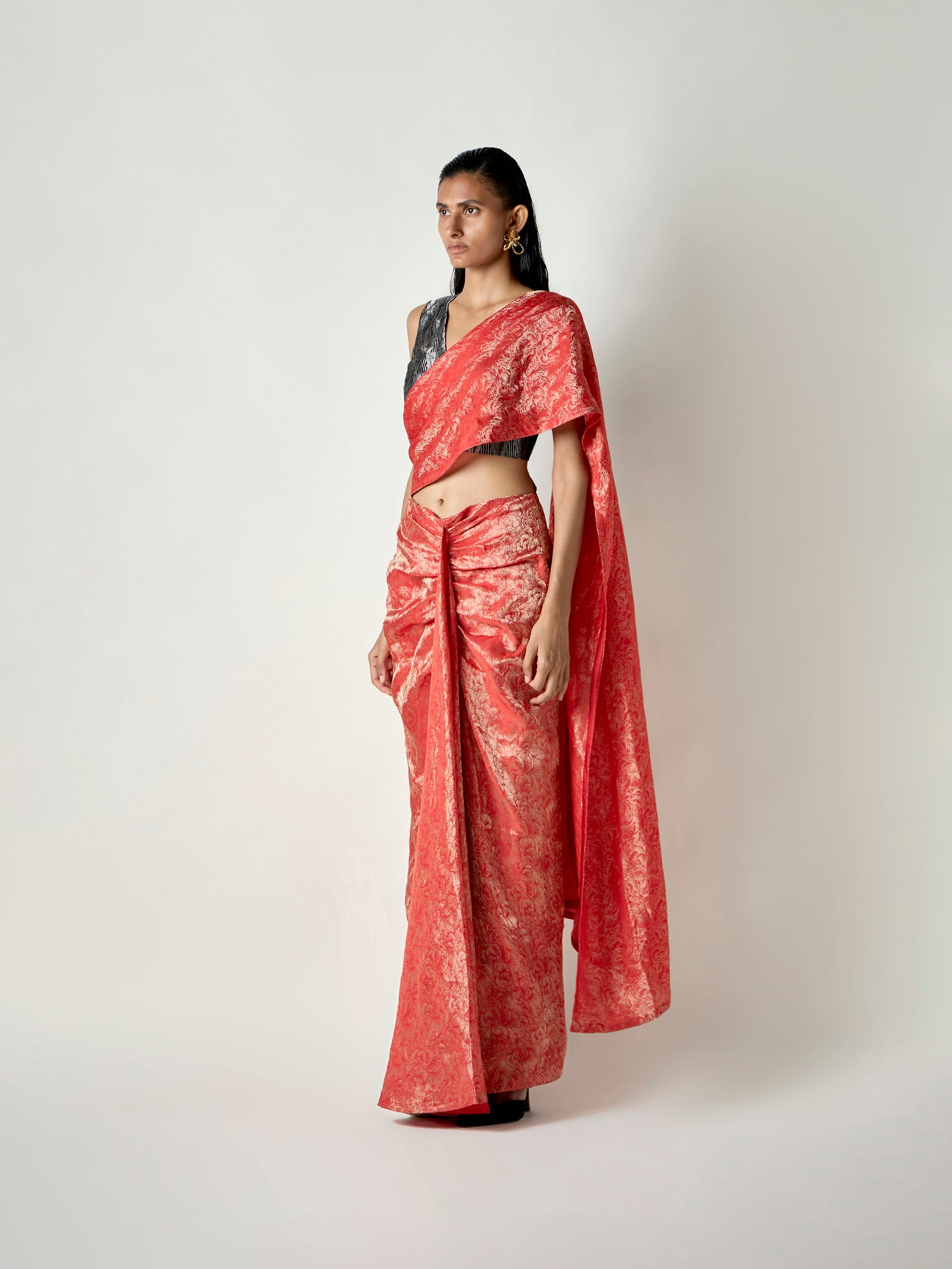 Rida Handwoven Pre-draped Saree