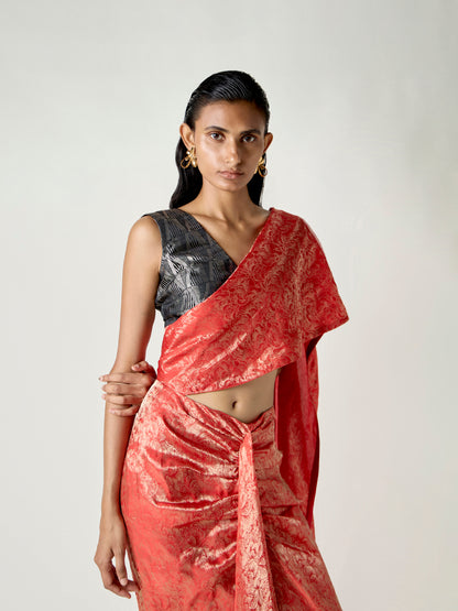 Rida Handwoven Pre-draped Saree