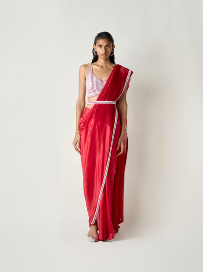 Kasha Handwoven Pre-draped Saree