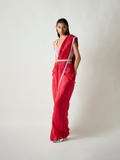 Kasha Handwoven Pre-draped Saree