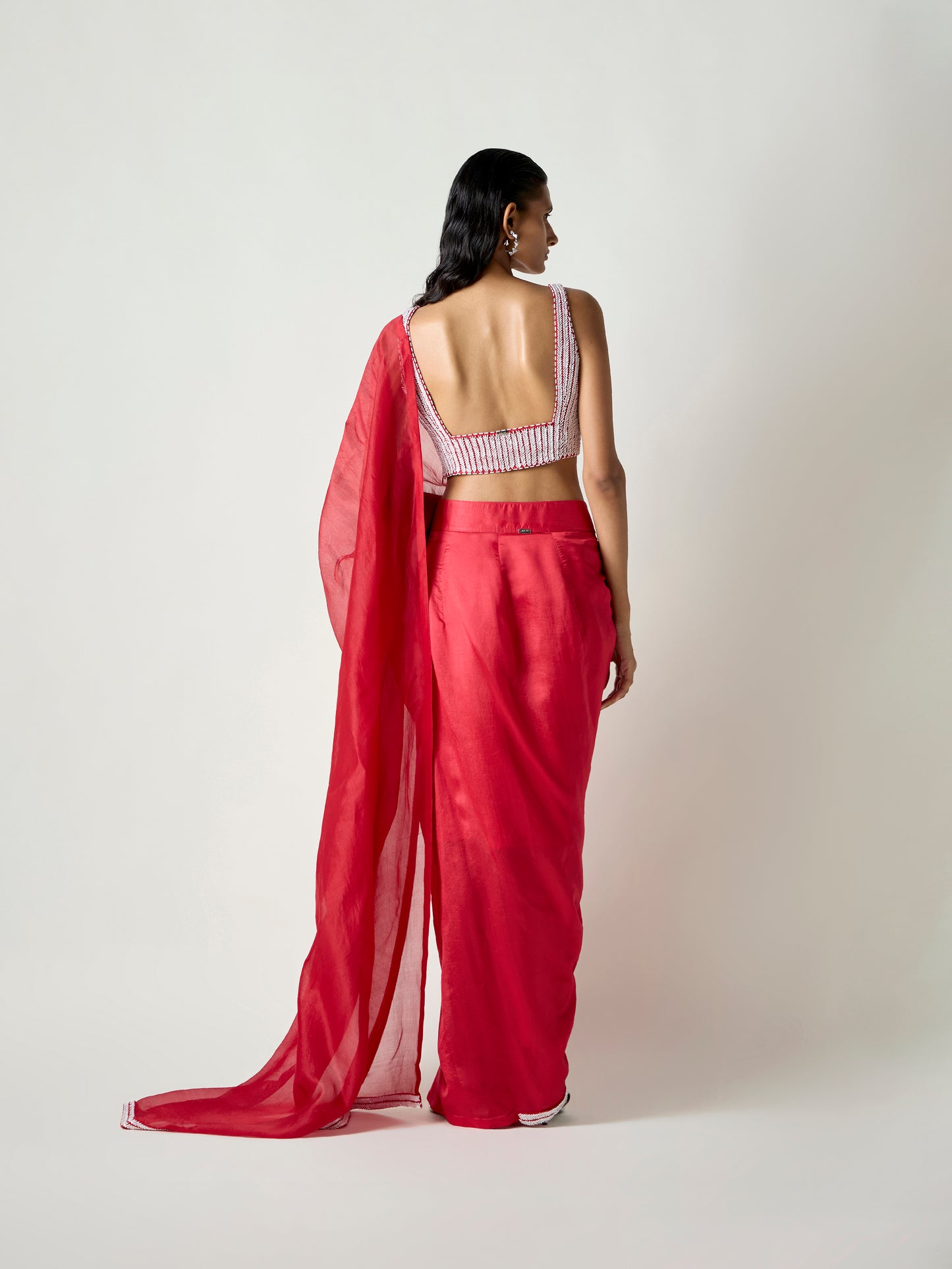 Kasha Handwoven Pre-draped Saree