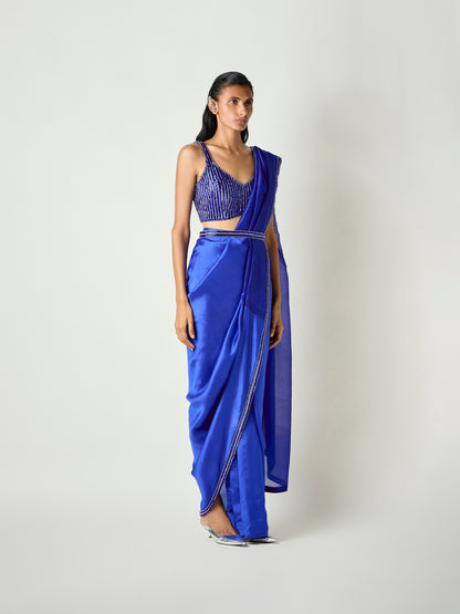 Kasha Handwoven Pre-draped Saree