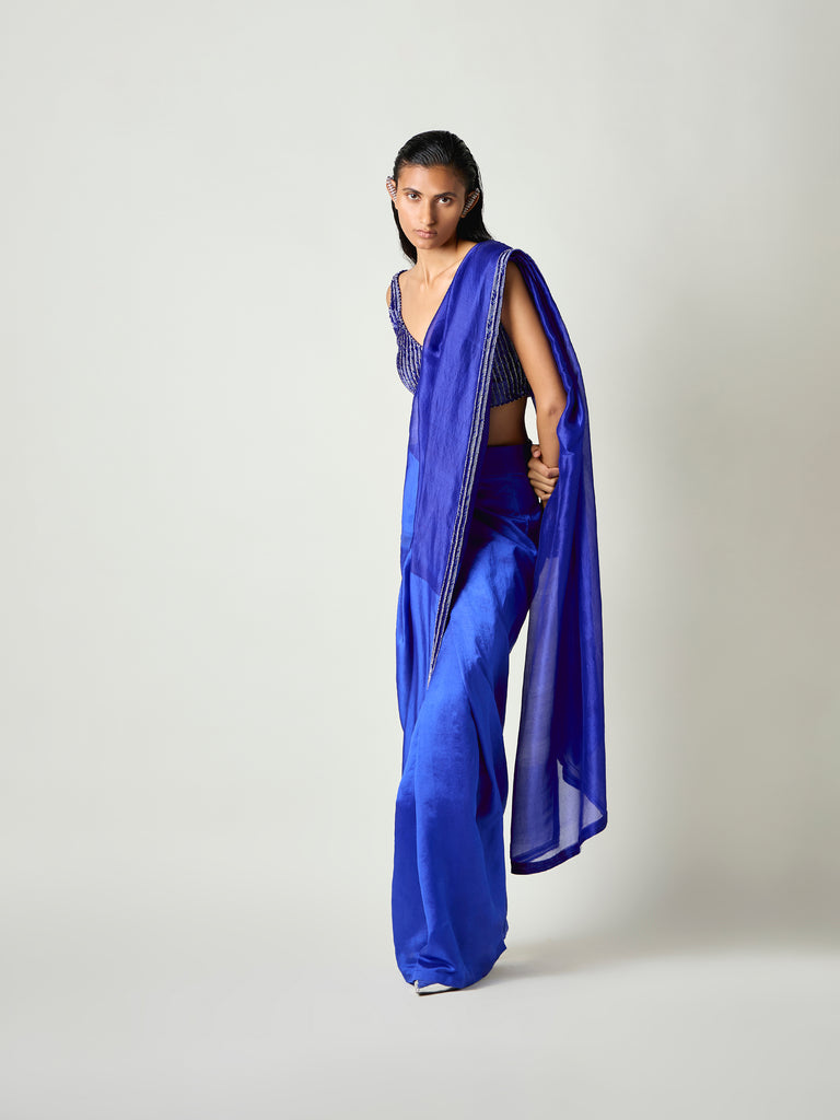 Kasha Handwoven Pre-draped Saree