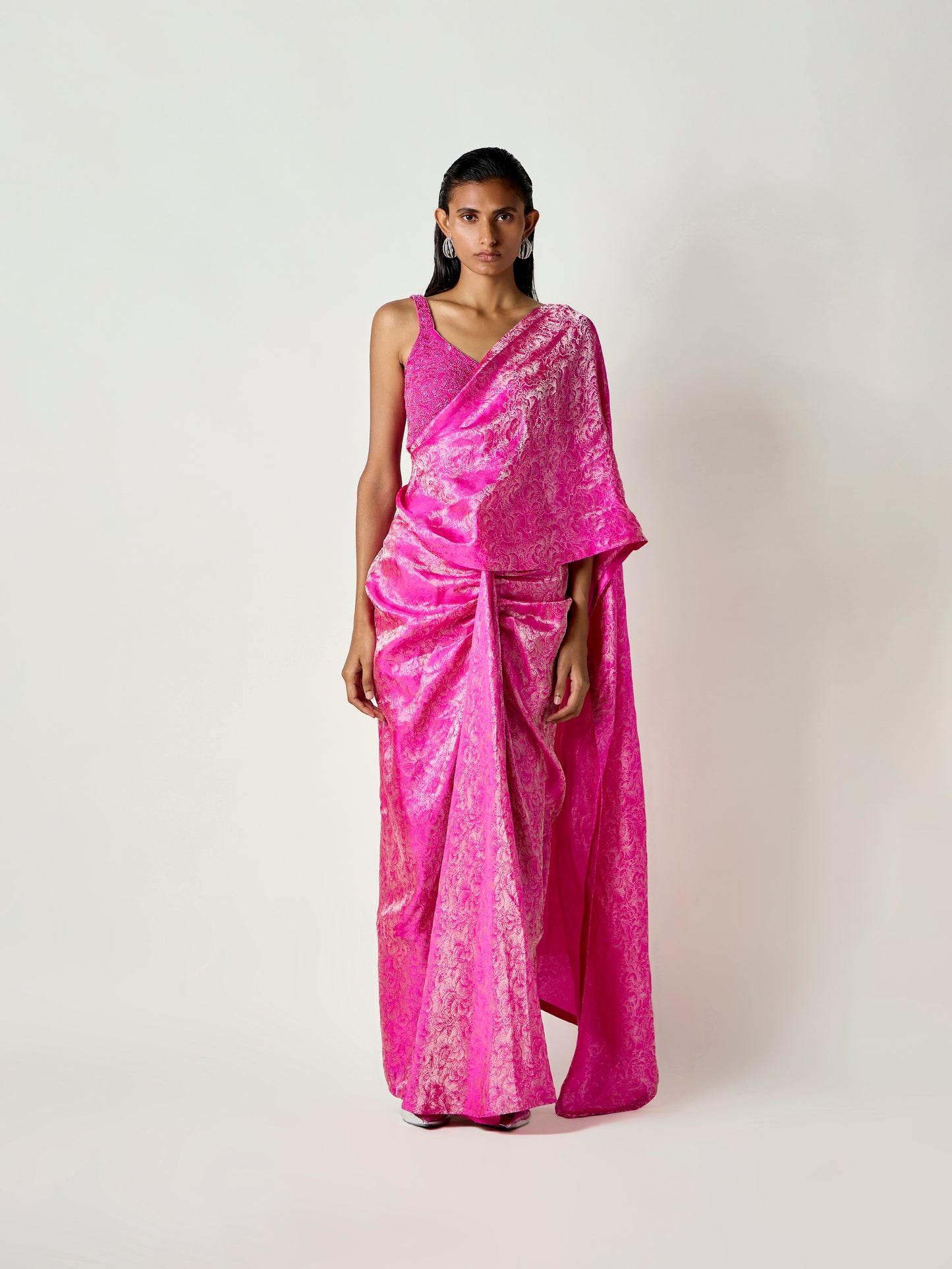 Rida Handwoven Pre-draped Saree