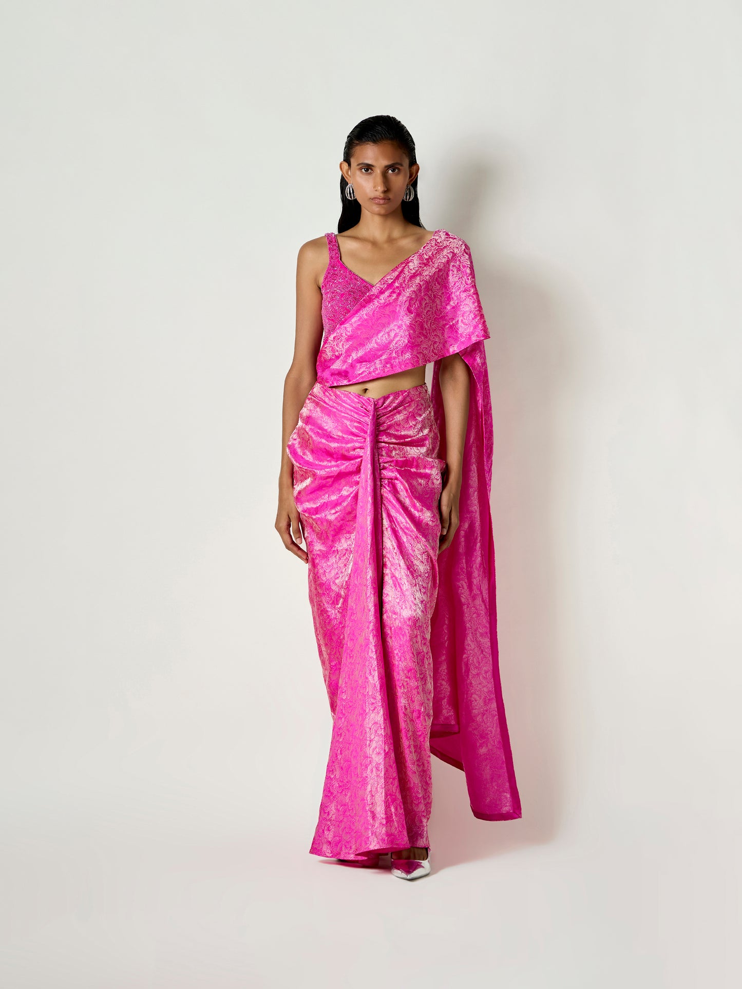 Rida Handwoven Pre-draped Saree