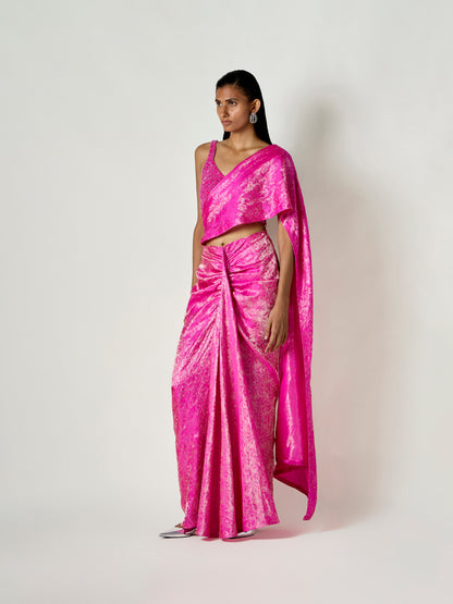 Rida Handwoven Pre-draped Saree