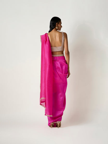 Kasha Handwoven Pre-draped Saree