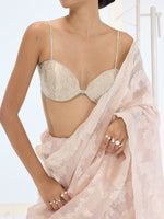 The Velma Saree In Peach