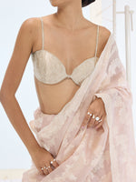 The Velma Saree In Peach