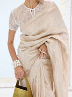 The Jenna Saree In Peach