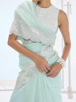 The Jane Saree in Sea Green