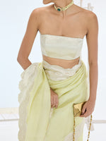 The Jane Saree In Pistachio