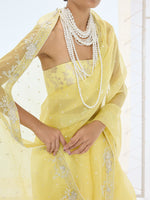 The Eve Saree In Lemon