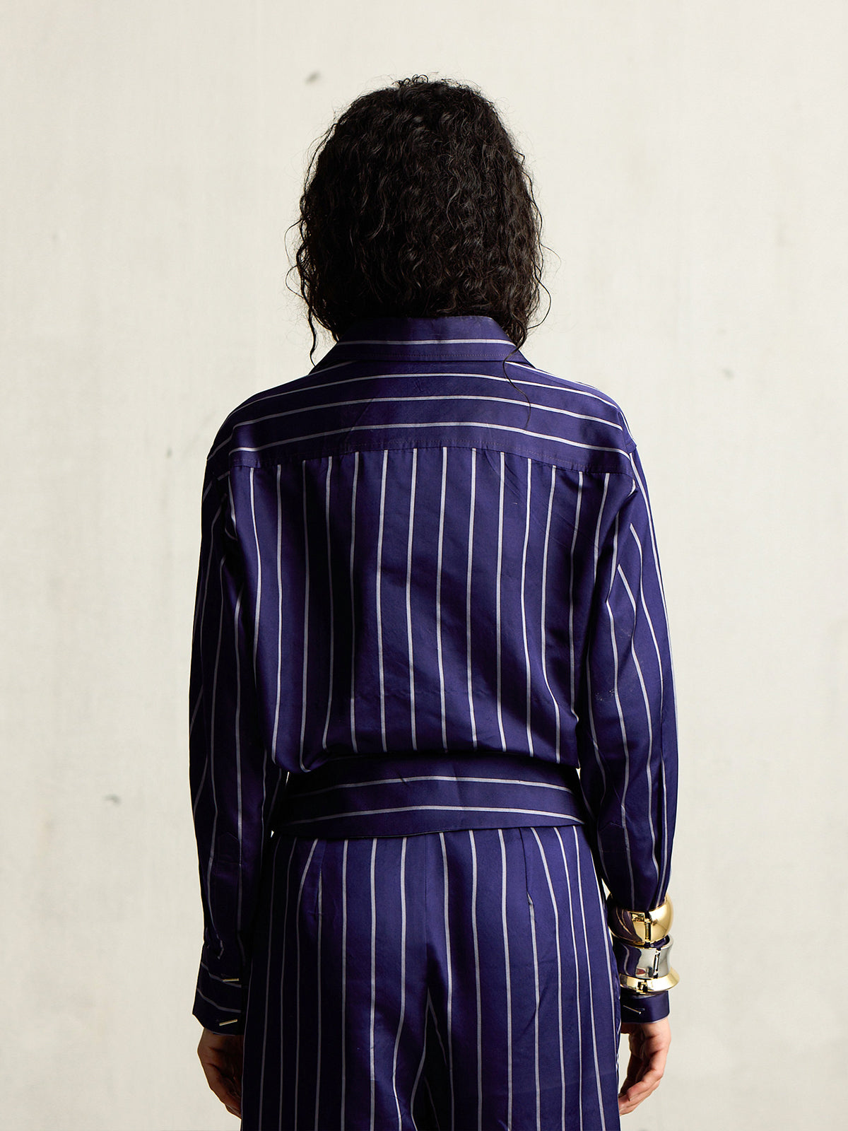 PARACHUTE PURPLE PINSTRIPE SHIRT