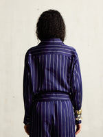 PARACHUTE PURPLE PINSTRIPE SHIRT