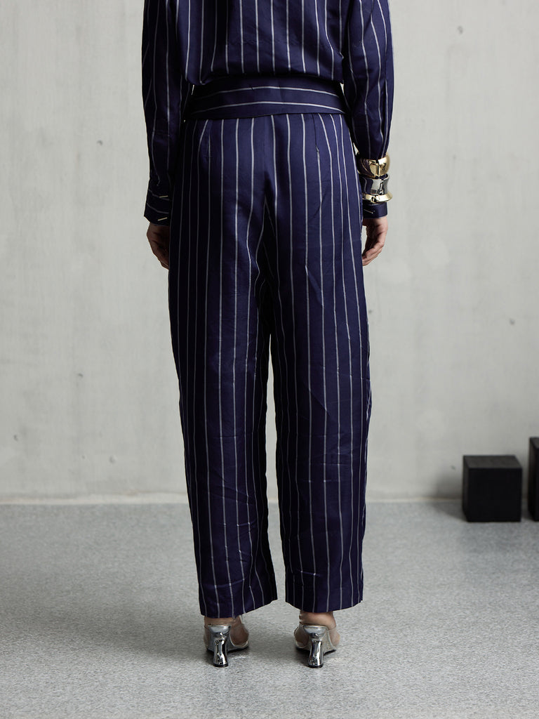 PARACHUTE PURPLE PINSTRIPE FLAP PANTS