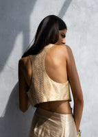 CHARDONAY WAISTCOAT & DRAPE SKIRT