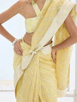 The Ivy Saree In Lemon