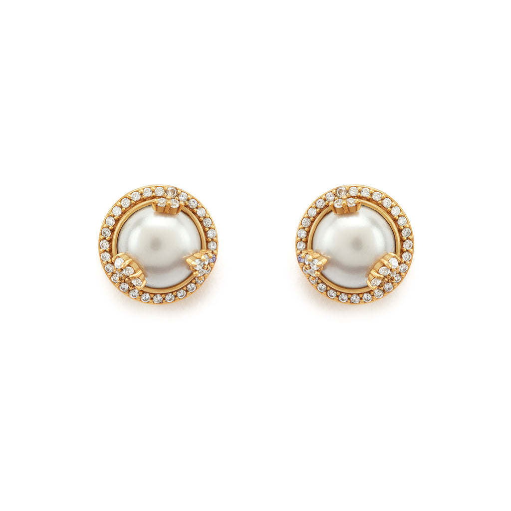 Opaline Ivory Studs