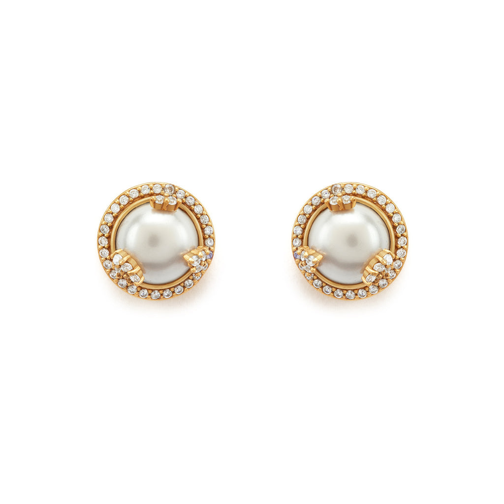 Opaline Ivory Studs