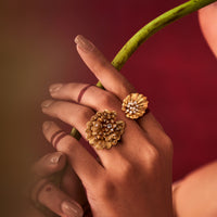 Odeta Double-motif Ring