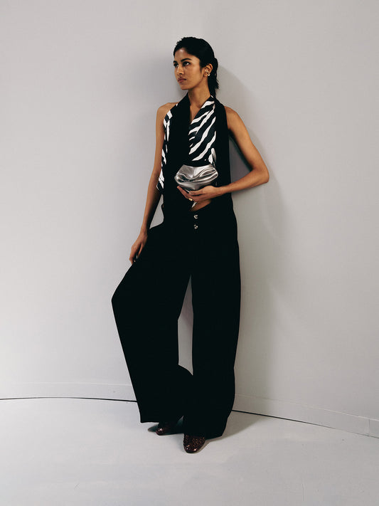 LOW WAIST BRISTOL BLACK PANTS