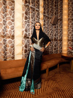 Handwoven Black Silk Saree