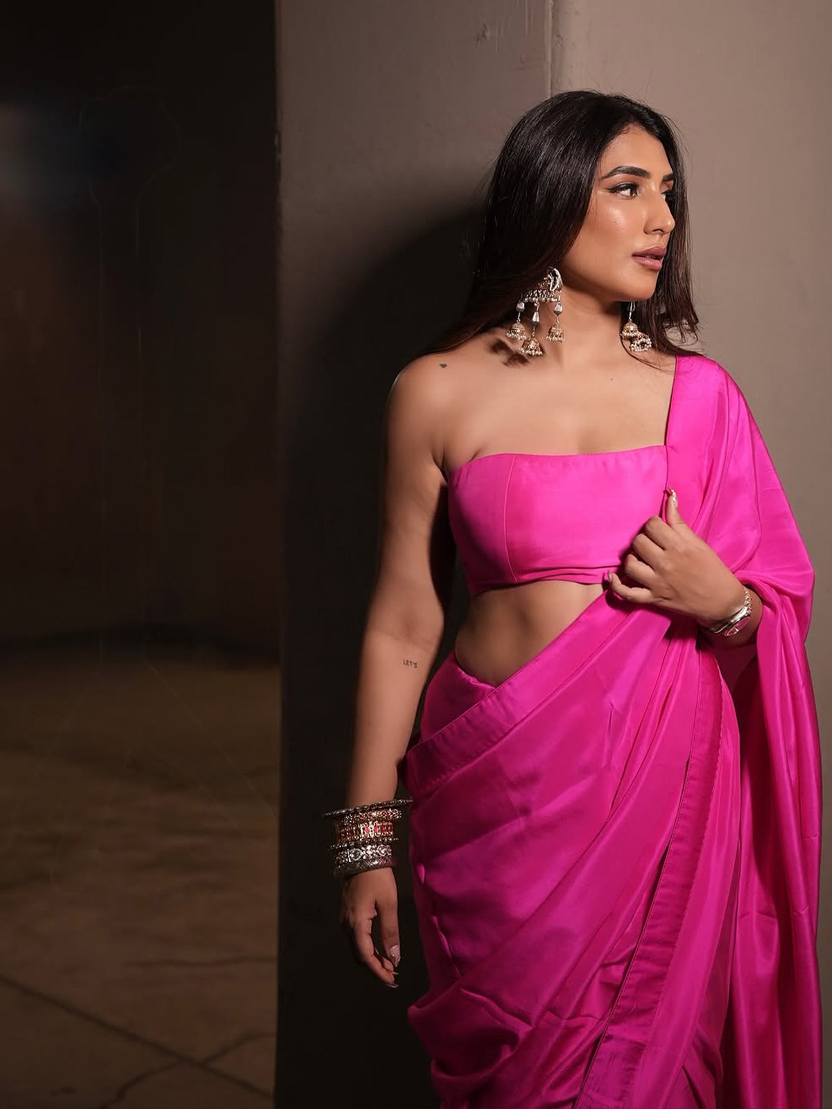 Handwoven Ekaya Pink Silk Saree