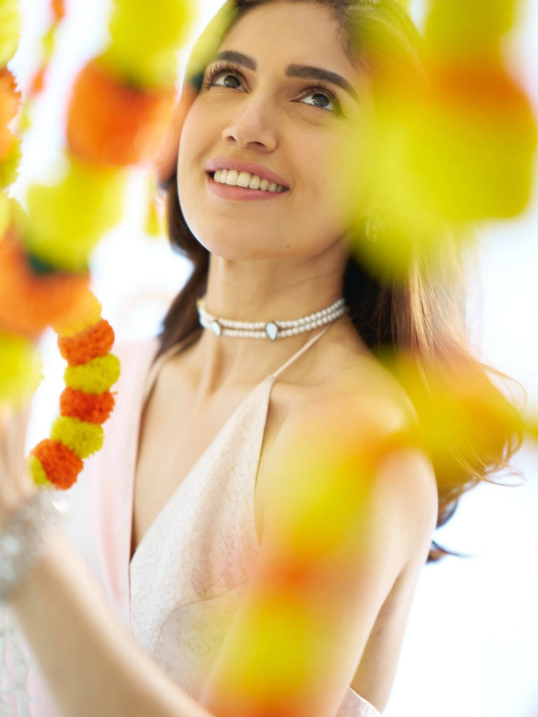 Handwoven Blush Pink Silk Saree