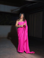 Handwoven Ekaya Pink Silk Saree