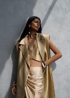 CHARDONAY WAISTCOAT & DRAPE SKIRT