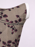 Handwoven Brown Banarasi Emboss Blouse Fabric