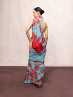 Multicolour Chiffon Digital Print Saree