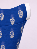 Handwoven Blue Cutwork Blouse Fabric