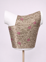 Handwoven Honey Taupe Banarasi Emboss Blouse Fabric