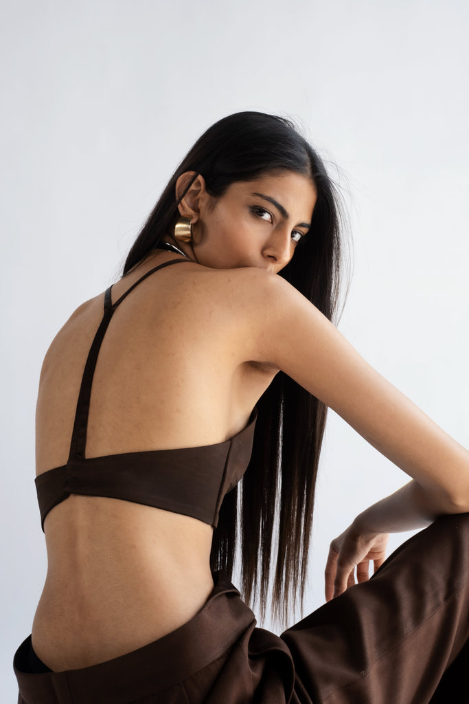 ESPRESSO ORGANZA SHIRT & PANTS