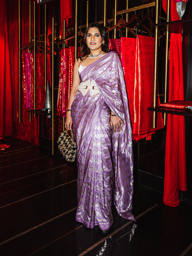 Lilac Gerum Saree