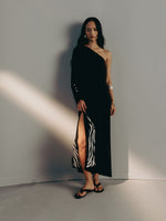 NOIR ONE SHOULDER DRESS