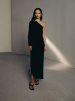 NOIR ONE SHOULDER DRESS