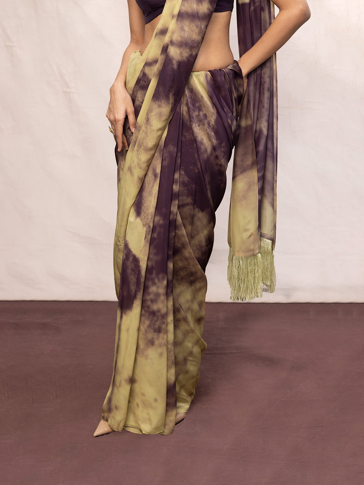 Multicolour Chiffon Digital Print Saree