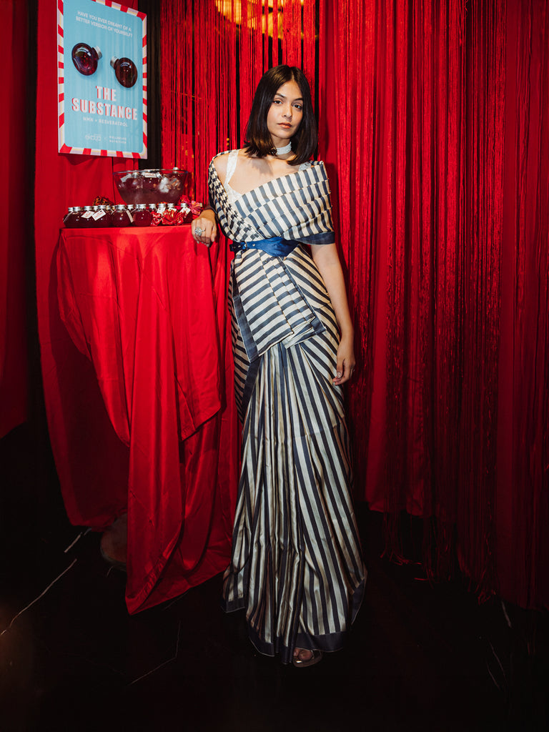 The Candy Cane Saree