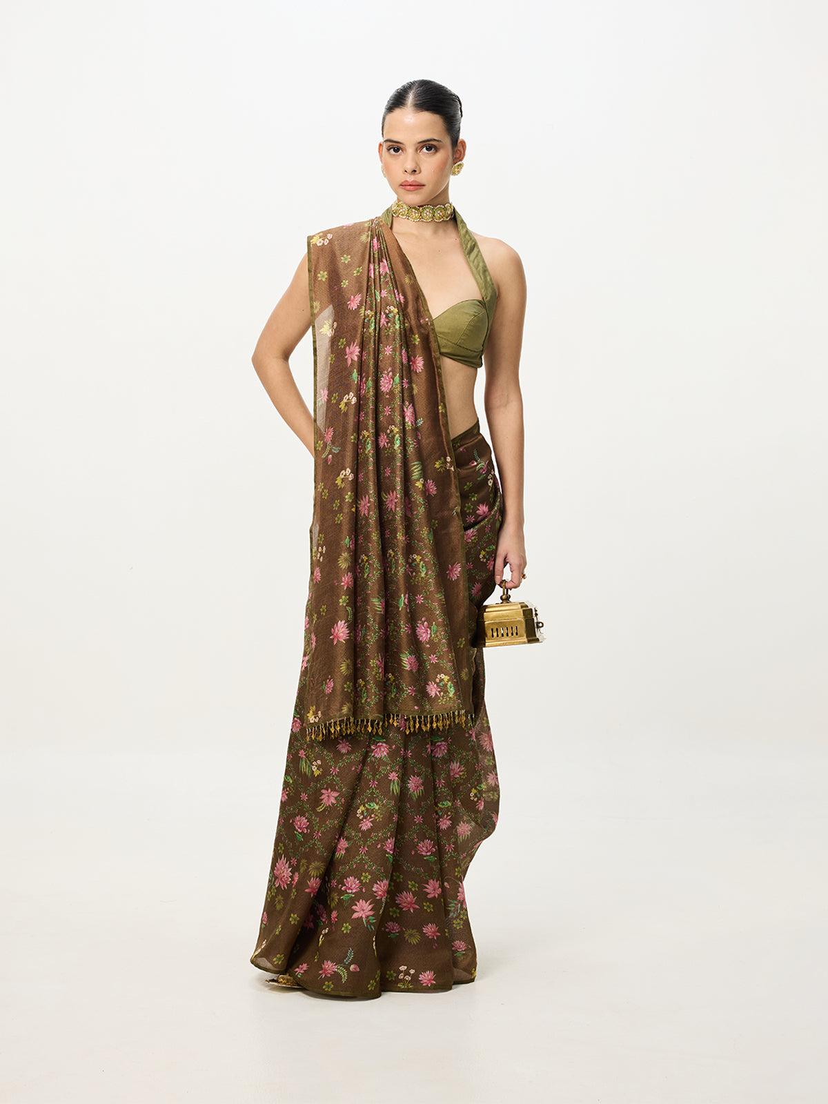 Multi-colour Digital Print Saree